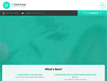 Tablet Screenshot of drchrisfraser.com